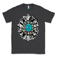 Smoke cowhide aztec gemstone Classic Tee - RanaPortraitStore