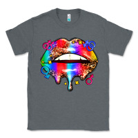 Charcoal Heather pride lips Classic Tee - AdoDesignShop