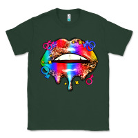 Sports Green pride lips Classic Tee - AdoDesignShop