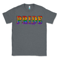 Charcoal Heather pride lgbtq glitter Classic Tee - Artiststas