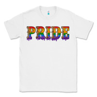 White pride lgbtq glitter Classic Tee - Artiststas
