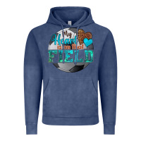 Vintage Denim my heart is on that field soccer Vintage Hoodie - HRA Design Shop
