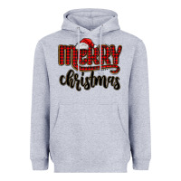 Heather Grey merry christmas Heavyweight Hoodie - MaliasSmallBusiness