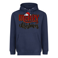 Navy merry christmas Heavyweight Hoodie - MaliasSmallBusiness