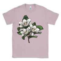 Lilac Magnolia Flower Illustration Classic Tee - LillyAllenDesigns