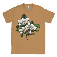 Toasted Coconut Magnolia Flower Illustration Classic Tee - LillyAllenDesigns
