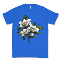 True Royal Magnolia Flower Illustration Classic Tee - LillyAllenDesigns