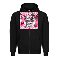 Black stronger than the storm Zipper Hoodie - MaliasSmallBusiness