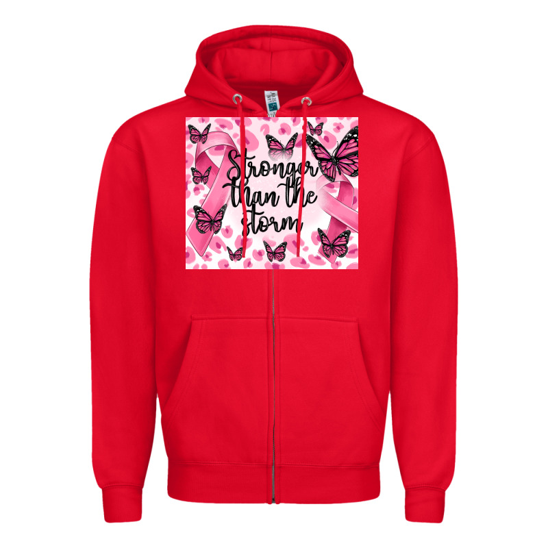 Stronger Than The Storm Zipper Hoodie by MaliasSmallBusiness | Teevron