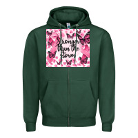 Sports Green stronger than the storm Zipper Hoodie - MaliasSmallBusiness