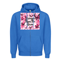 True Royal stronger than the storm Zipper Hoodie - MaliasSmallBusiness