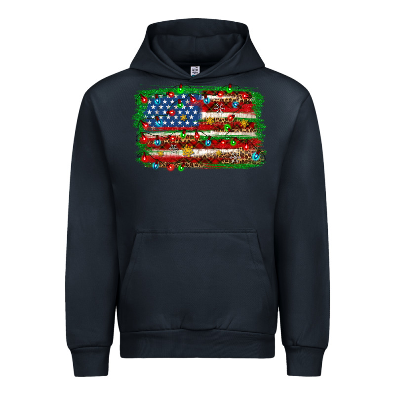 Christmas American Flag 4th Of July Urban Hoodie by HowdyJamesFarm | Teevron