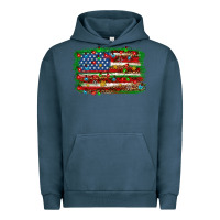 Pigment Midnight Navy Christmas American flag 4th of july Urban Hoodie - HowdyJamesFarm