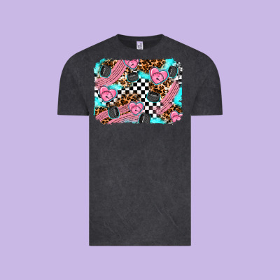 Race Day Background Vintage Tee Designed By Adodesignshop