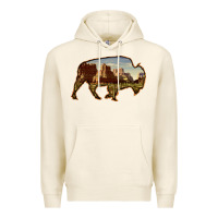Tofu Bison Silhouette Desert Landscape Premium Hoodie - Bettercallsaul
