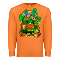 Carrot st. patricks gnomes truck with rainbow Premium Sweatshirt - BundleAndBundleShop