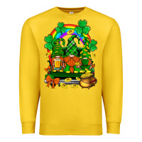 Lemon st. patricks gnomes truck with rainbow Premium Sweatshirt - BundleAndBundleShop