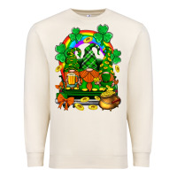Sandshell st. patricks gnomes truck with rainbow Premium Sweatshirt - BundleAndBundleShop