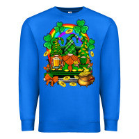 True Royal st. patricks gnomes truck with rainbow Premium Sweatshirt - BundleAndBundleShop