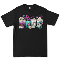 Black blessed coffee cups Premium Tee - texasbilliewilder