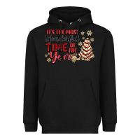 Black its the most wonderful time of the year Heavyweight Hoodie - MaliasSmallBusiness