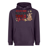 Plum its the most wonderful time of the year Heavyweight Hoodie - MaliasSmallBusiness