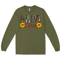 Army Green papa claus Long Sleeve Tee - AdoDesignShop