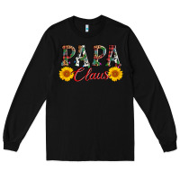 Black papa claus Long Sleeve Tee - AdoDesignShop