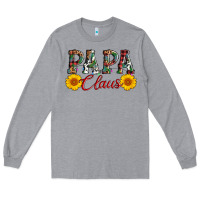 Heather Grey papa claus Long Sleeve Tee - AdoDesignShop