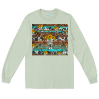 Matcha longhorn bull skull cowhide leopard turquoise Long Sleeve Tee - Artiststas