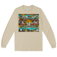 Mushroom longhorn bull skull cowhide leopard turquoise Long Sleeve Tee - Artiststas