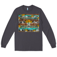 Smoke longhorn bull skull cowhide leopard turquoise Long Sleeve Tee - Artiststas