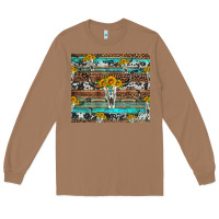 Toasted Coconut longhorn bull skull cowhide leopard turquoise Long Sleeve Tee - Artiststas