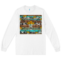 White longhorn bull skull cowhide leopard turquoise Long Sleeve Tee - Artiststas