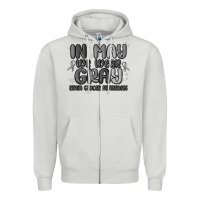 Dove Grey in may we wear gray brain cancer awareness Zipper Hoodie - MaliasSmallBusiness