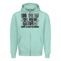 In May We Wear Gray Brain Cancer Awareness Zipper Hoodie | Teevron