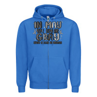 True Royal in may we wear gray brain cancer awareness Zipper Hoodie - MaliasSmallBusiness