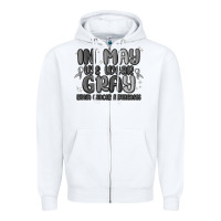 White in may we wear gray brain cancer awareness Zipper Hoodie - MaliasSmallBusiness