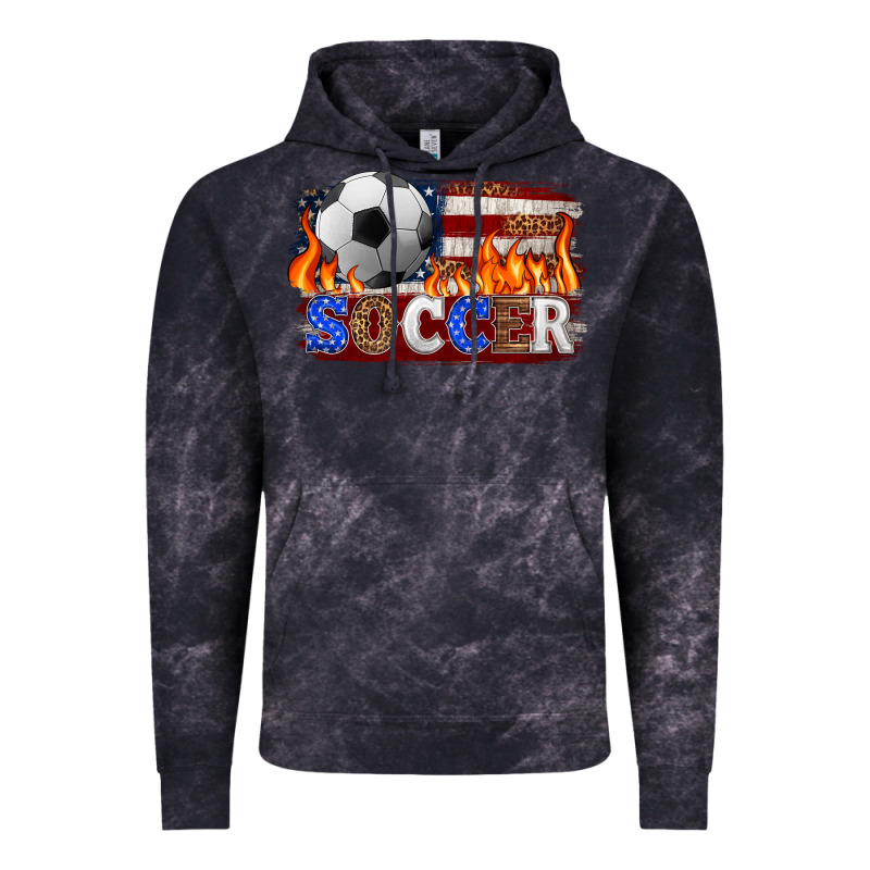 Western American Flag Soccer Vintage Hoodie by HRA Design Shop | Teevron