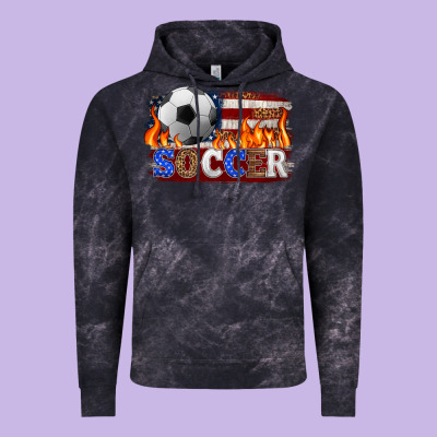 Western American Flag Soccer Vintage Hoodie Designed By Hra Design Shop