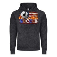 Vintage Black western american flag soccer Vintage Hoodie - HRA Design Shop