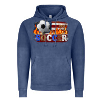 Vintage Denim western american flag soccer Vintage Hoodie - HRA Design Shop