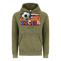 Vintage Olive western american flag soccer Vintage Hoodie - HRA Design Shop