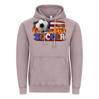 Vintage Zinc western american flag soccer Vintage Hoodie - HRA Design Shop