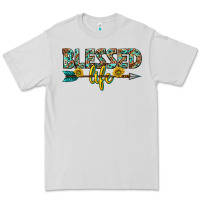 Dove Grey blessed life western Premium Tee - texasbilliewilder