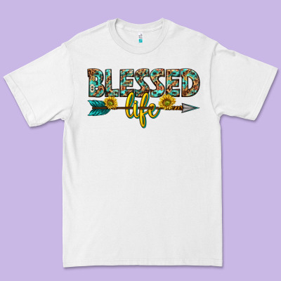 Premium Tee blessed life western