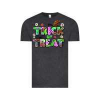Vintage Black trıck or treat Vintage Tee - AdoDesignShop
