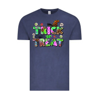 Vintage Denim trıck or treat Vintage Tee - AdoDesignShop