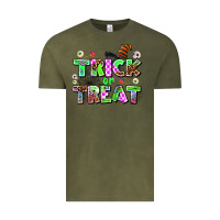 Vintage Olive trıck or treat Vintage Tee - AdoDesignShop