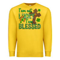 Lemon I Am Not Lucky I Am Blessed St. Patricks Premium Sweatshirt - BundleAndBundleShop